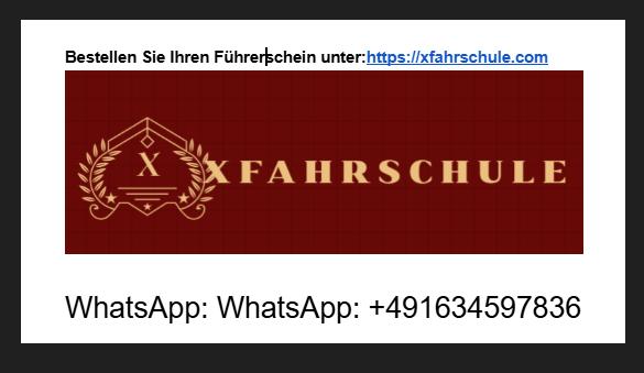 Kaufen Sie gefälschten Führerschein Germany